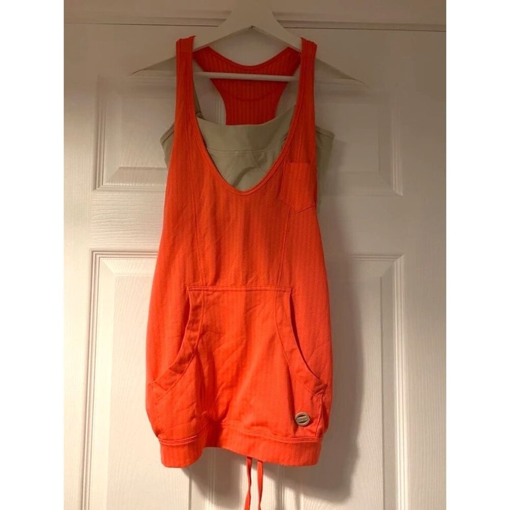 Adidas by Stella McCartney Women's Orange Tank Top with Bra 34